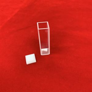 Estándar de laboratorio Q104 Cubetas cuadradas resistentes a ácidos y álcalis con tapa de celda de cuarzo Espectrofotómetro Cubeta de cuarzo - Product Image 4