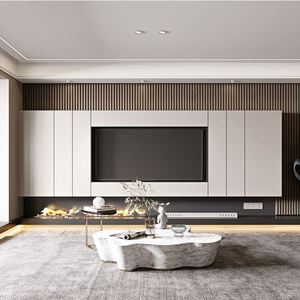 Mueble de TV Moderno SANTOPOVA Godrej, Diseño de Madera Maciza, Material de Madera, Soporte de Madera, Juego de Muebles para Sala de Estar - Product Image 2