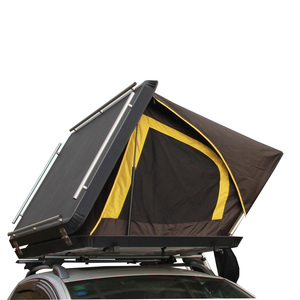 Tente de camping sur le toit personnalisable pour 2-3 personnes coque rigide en alliage d'aluminium entièrement étanche avec échelle tente de toit de voiture de grande taille - Product Image 1