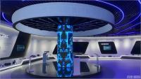 Écran LED cylindrique flexible, affichage LED modulaire incurvé souple pour centre commercial, salle d'exposition, installation artistique