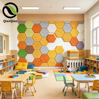 Panneau acoustique en fibre de bois écologique QIANQIAO pour écoles et bibliothèques, sans formaldéhyde, pour projets éducatifs