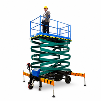 Plateforme de travail aérienne mobile électrique à ciseaux de 26 pieds et 320 kg, élévateur à ciseaux hydraulique pour travaux d'ingénierie et de construction