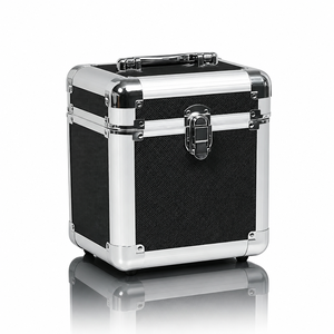 Custom Size Aluminum Carrying <strong>Case</strong> 7'' 10'' 12'' <strong>Vinyl</strong> Records <strong>Case</strong> LP CD <strong>Storage</strong> <strong>Case</strong> - Product Image 2