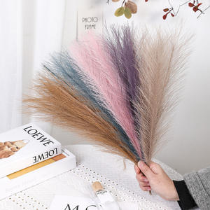 저렴한 대량 도매 실크 고품질 내구성 모던 미니 팜파스 그래스 홈 웨딩 테이블 장식 중앙 장식품 어레인지먼트 - Product Image 2