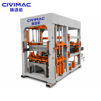Machines à fabriquer des briques QT8-15, machine à blocs de béton entièrement automatique, machine à briques creuses, solides, pavés, hydraulique, PLC, vibration
