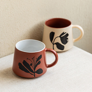 Taza de Desayuno de Gran Capacidad con Diseño Floral Minimalista y Colores Vibrantes para Hogar u Oficina, para Café, Té o Agua, Venta al Por Mayor - Product Image 3