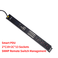 Smart C19 C13 PDU avec affichage vertical du compteur SNMP Plusieurs modes d'alarme pour les équipements de distribution d'énergie