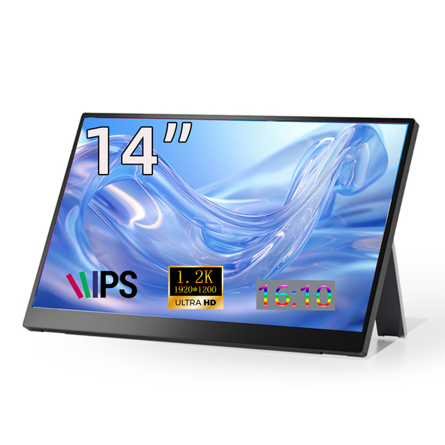 14-Inch Ultra-Slim IPS Gaming Monitor 1080P 60Hz 10ms HDR Widescreen USB-C Display Portable Laptop Stand External Speakers