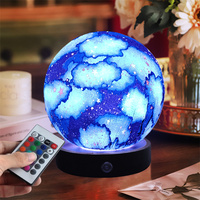 Lumière de lune décoration pour la maison créative planète lampe de table salon décoration humeur chambre bureau USB veilleuse LED lumières