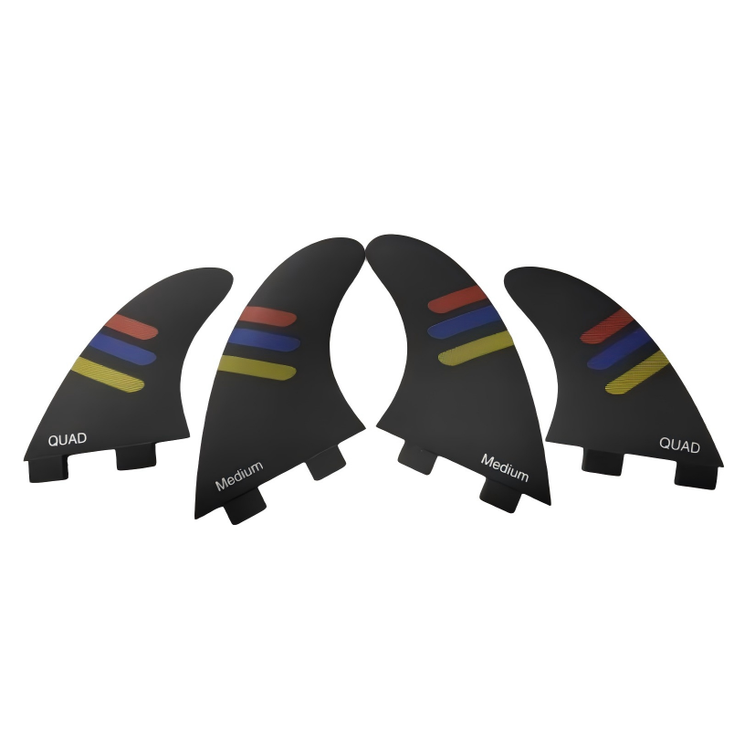 Black quad fin set