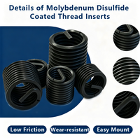 Wire Thread Inserts Molybdenum Disulfide Coated Self Lubricating Anti Seize Thread Repair Insert for Industrial Fastening