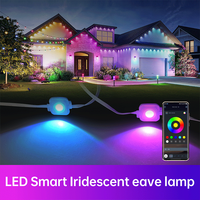 Décoration de Noël, éclairage de gouttière extérieur 24V, lumière intelligente pour maison connectée, RGBIC IP65, éclairage de toit pour fête, vacances, Halloween