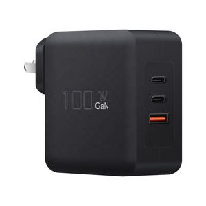AU Plug 3 puertos 100W GaN <span class=keywords><strong>cargador</strong></span> rápido inteligente PD 3,0 tipo C adaptador de corriente para ordenador portátil con SCP OTP/OVP <span class=keywords><strong>cargador</strong></span> de escritorio de salida de 20V - Product Image 1