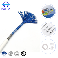 Câble de sonde à ultrasons médical Micro coaxial à gaine en PVC 130CX40AWG OD = 6.7mm fils câbles et assemblages de câbles