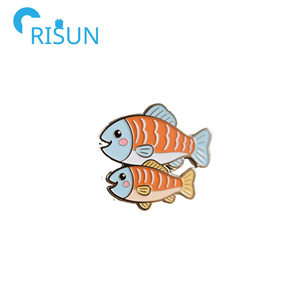 Pin de solapa esmaltado de fábrica con logotipo personalizado, diseño de comida (Salmón, Sushi, Shoyu, Pescado, Salsa de Soja) y temática Yummy Dim Sum Soymate, insignia, broche, regalos - Product Image 3