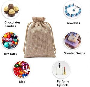 Cheap Coffee Beans Tea Spices Storage Wedding <b>Gifts</b> Recyclable Natural <b>Small</b> Burlap <b>Bag</b> With Drawstring - Product Image 3