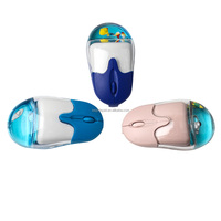 Design créatif Pingouin 3D flottant rechargeable et modèle Bluetooth Souris optique sans fil 2.4G sans fil
