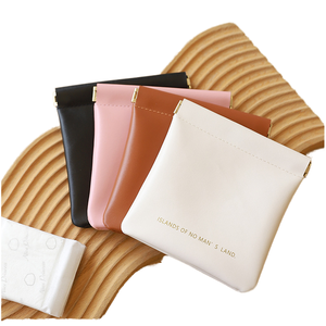 Bolsa de Maquillaje Mini NEXXGEN Personalizada, Bolsa de Almacenamiento de PU Impermeable Portátil para Mujer, con Cierre de Cremallera, Bolsa de Cosméticos Pequeña y Moderna - Product Image 1