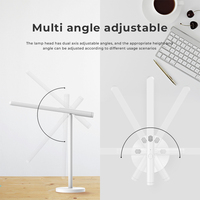 Lampe de bureau moderne sans fil en ABS Lampe de lecture LED rechargeable alimentée en courant alternatif pour l'étude des étudiants et la salle de lecture de table
