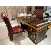 Fabricant de meubles sur mesure Poste de travail en bois massif de style antique Mobilier de bureau Ensemble complet