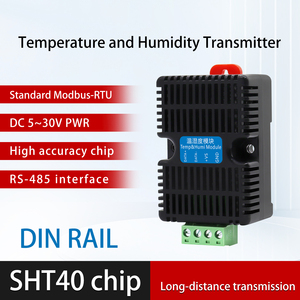 เครื่องส่งสัญญาณอุณหภูมิและความชื้นความแม่นยำสูง RS485 Modbus-RTU DC 5-30V -40~125c 0~100%RH สำหรับระบบอัตโนมัติทางอุตสาหกรรม - Product Image 1