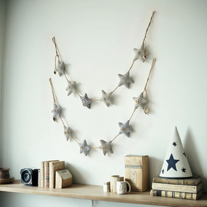 Décoration murale en tissu en forme de cœur avec étoiles de mer pour la maison, salon, chambre, entrée - Product Image 3