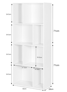 Custom 8 <strong>Cubes</strong> Wooden Bookcase Bookshelf Storage <strong>Shelf</strong> - Product Image 4