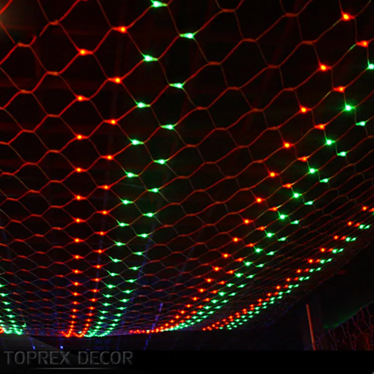Açık LED tavan Net ışık noel cadılar bayramı toptan OEM aydınlatma yayar RGB beyaz yeşil mavi voltaj 110V