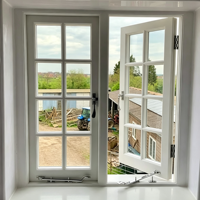 Fenêtre coulissante en aluminium sur mesure avec verre trempé et moustiquaire, coupe-vent, moderne, pour la maison et le bureau