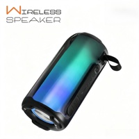 Haut-parleur de fête LED 360° au design raffiné, sans fil BT, home cinéma, extérieur, avec subwoofer extra bass, pour camping et voyage