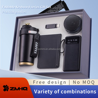 Cadeau VIP : Mug isotherme, Clé USB, Clavier pliable, Haut-parleur, Batterie externe 10000mAh, Double USB/Type-C, Support de téléphone