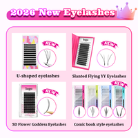 Cils en volume russe Everrich avec logo personnalisé en gros, 0,05 mm, 0,03, 0,07, en soie, faciles à éventailer, cils en fleurs, extensions de cils
