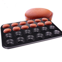Moule à muffins antiadhésif de petite taille à 24 cavités, plateau à cupcakes, moule de cuisson