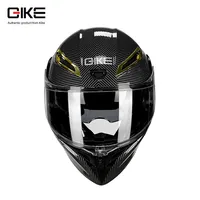 Qike fibre de carbone motif queue aile ouvert 3C casques intégraux pour hommes et femmes grande taille nouveau ABS moto cyclisme