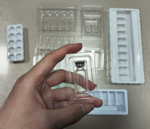 Confezione Personalizzata Impermeabile per Medicinali 2ml/3ml/10ml, Etichetta e Scatola per Peptidi, 1 Confezione con 2 Fiale, Vassoio in Plastica, Scatola Olografica - Product Image 3