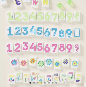 Coffret de Mahjong Celebration Line Beautiful Line America, Tuiles de Mahjong en Acrylique <span class=keywords><strong>Blanc</strong></span> de Luxe Moderne, pour Réunions entre Amis, Vente en Gros <span class=keywords><strong>et</strong></span> au Détail - Product Image 1