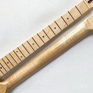 Venta al por mayor de mástiles de guitarra ST TL de 22 trastes de arce flameado para reemplazo de mástil de guitarra - Product Image 1
