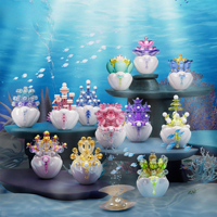 Briques Botaniques Translucides en Forme de Fleurs et Coquilles d'Œufs pour Décoration de Bureau – Vente en Gros OEM/ODM