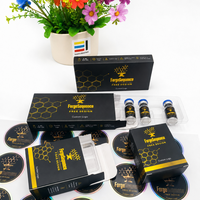 Boîte à flacons personnalisée noire et or, options pour un ou plusieurs flacons, conception gratuite, logo personnalisé, vente en gros OEM