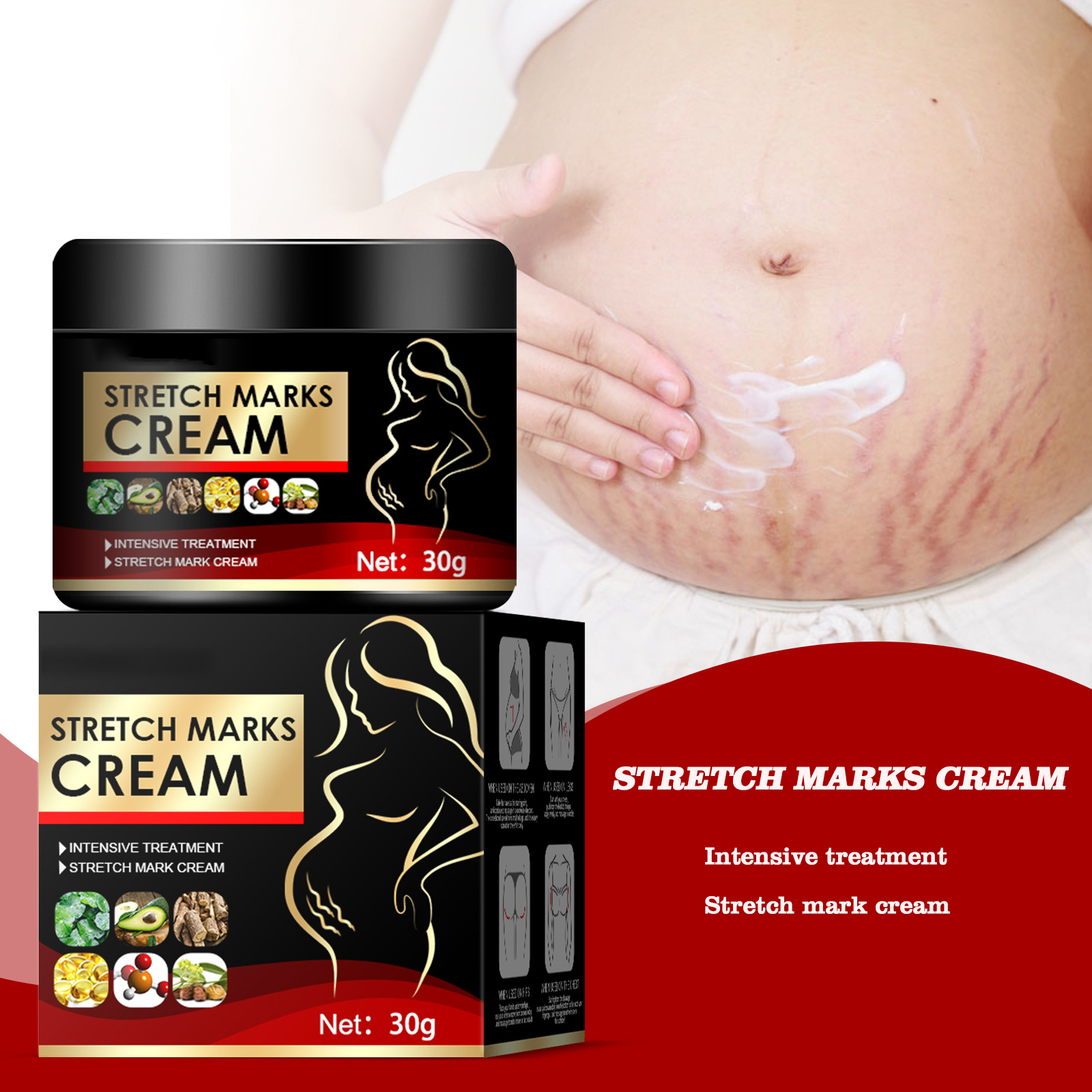 natural organic skin repair anti vergeture for pregnancy repair scar mark stretch mark remover cream