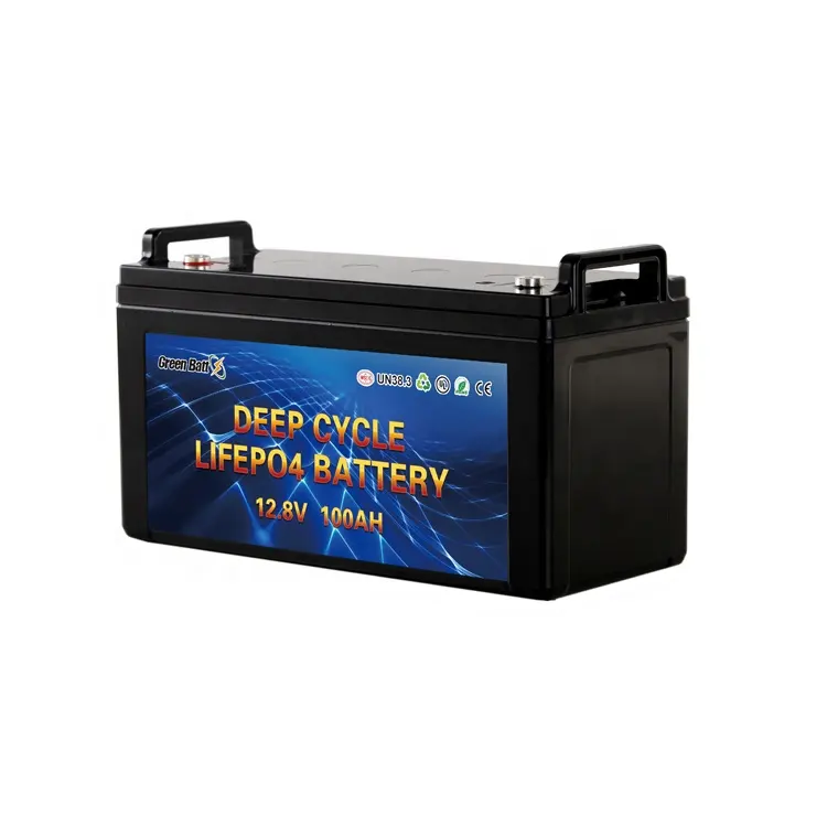 Lifepo4 Chu Kỳ Sâu Li Ion Battery Pack Pin Lithium Năng Lượng Mặt Trời 12V 100ah Với Màn Hình LCD