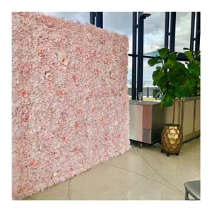 Fw0089 Neuankömmling Schönheit Schneller Versand Ultra Realistic Fake Foam Flower Wall Großer Hersteller China