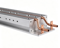Plaque de refroidissement liquide en aluminium sur mesure usinée CNC, dissipateur thermique à tubes en cuivre pour chargeur laser, onduleur IGBT