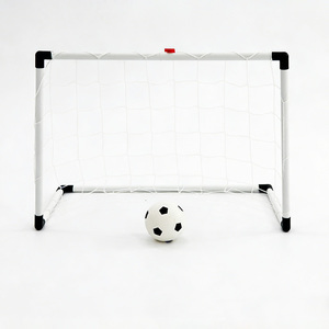 Ensemble de 2 <span class=keywords><strong>mini</strong></span>-buts de <span class=keywords><strong>football</strong></span> portables JH 85x60cm en PVC avec pompe, montage facile pour les tout-petits, jeux en extérieur et en intérieur - Product Image 4