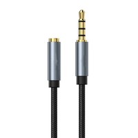 Câble d'extension audio 4 pôles 3,5 mm mâle-femelle tressé en nylon pour microphone, son Hi-Fi pour casque, ordinateur portable, téléphone, MP3