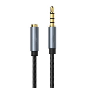 Câble d'extension audio 4 pôles 3,5 mm mâle-femelle tressé en nylon pour microphone, son Hi-Fi pour <span class=keywords><strong>casque</strong></span>, ordinateur portable, téléphone, MP3 - Product Image 2