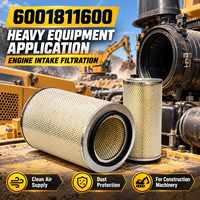 Komatsu 600-181-1600 Rakitan Filter Udara Mesin Efisiensi Tinggi untuk Sistem Asupan Udara Diesel Peralatan Berat