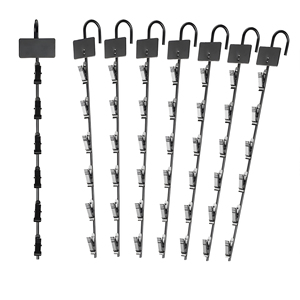 Display PP Display <b>Strip</b> Snacks Hanger <b>Plastic</b> Metal Retail Price <b>Strip</b> Holder for Retailing with 6 Hooks - Product Image 5
