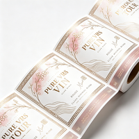 Étiquette de vin autocollante style vintage ECO pour bouteilles rétro classiques – Idéale pour le branding