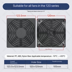 Griglia Protettiva in Plastica JEEK per Ventole di Raffreddamento 40mm 50mm 60mm 80mm 120mm 150mm <span class=keywords><strong>200mm</strong></span> 220mm - Product Image 2
